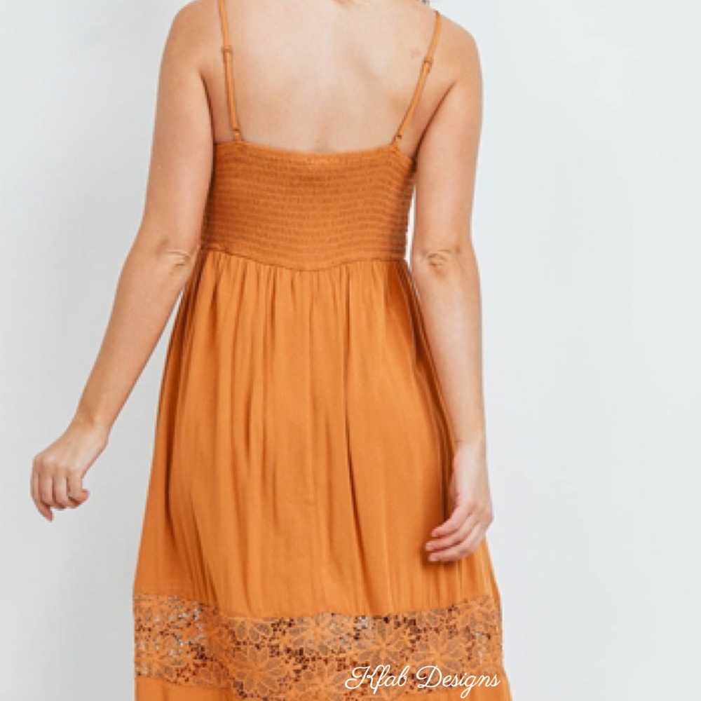 ❤️LAST 1! Lace Contrast Layered Tiered Maxi Dress! - Picture 6 of 6